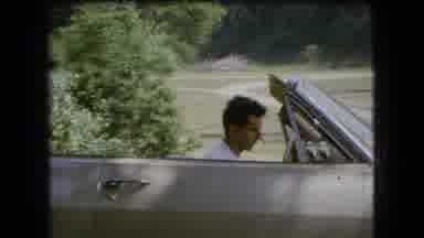 Ohio USA (1966): Old Video Of White Male Sitting In Car And White Female Walking