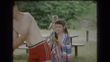 Ohio USA (1966): Family Having A Lunch In Wooded Area