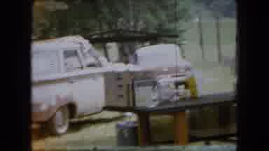 Ohio USA (1966): Aunt Peggy Cut The Cake While Uncle Bob Walked To The Car To Find