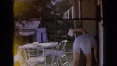 Ohio USA (1966): Women And Girl In Backyard Patio