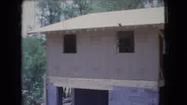 Ohio USA (1966): Under Construction Residential Building In A Wooded Area
