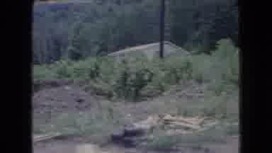 Ohio USA (1966): House Being Built In The Woods