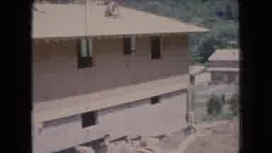 Ohio USA (1966): Construction Of A New House With Two Men Working On The Roof