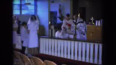 Ohio USA (1966): Church Goers Attending A Mass