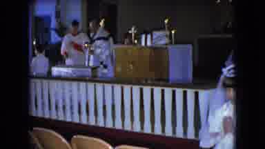 Ohio USA (1966): Baptism In A Church With Little Girls