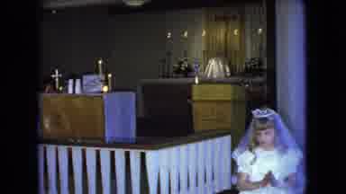 Ohio USA (1966): Young Girl's Confirmation And First Communion