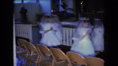Ohio USA (1966): Beautiful Young Girls Dressed Elegantly Attending A Ceremony