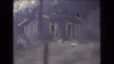 Ohio USA (1966): Driving With Rain Hill Station Small Houses