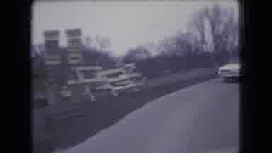 Ohio USA (1966): A Winding Road In An Industrial Setting