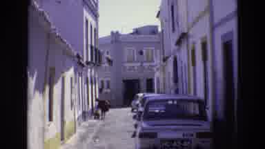 Portugal (1972): View Down A Narrow Street In Foreign Country