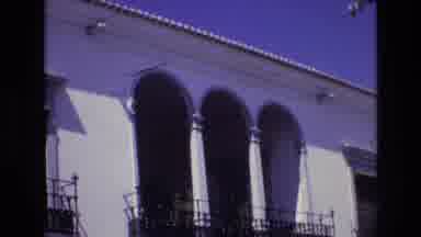 PORTUGAL-1972: Vintage Footage Of Building With Arches