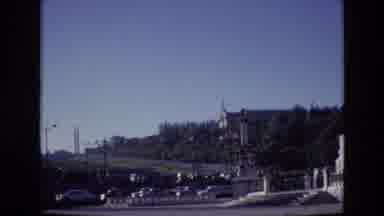 PORTUGAL-1972: Monuments Landmarks Surrounded By Greenery And Cars