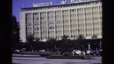 Portugal (1972): Old Video Of White Building With Multiple Cars Passing By The
