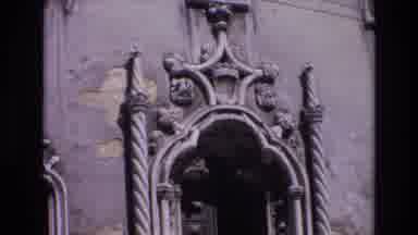 Portugal (1972): Several People In Front Of The Door Of A Baroque Church