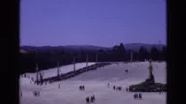 PORTUGAL-1972: People Gathering At A Park Roaming Around And Gathering In A