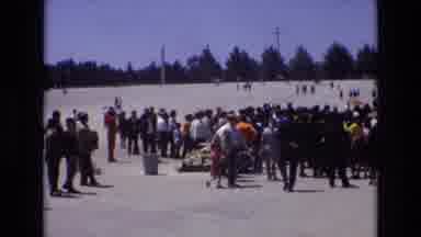 Portugal (1972): Many People Waiting For Something To Happen Next To An Arc