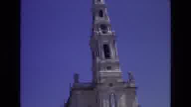 Portugal (1972): Architecturally Beautiful Church Is Striking Against Blue Sky