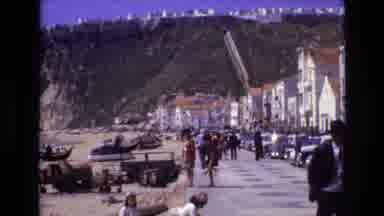 Portugal (1972): Two Young Girls Dressed In White Enjoying The Day At The Beach