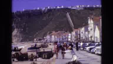 Portugal (1972): Tourists Bustle About The Beach Town