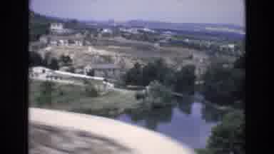 Spain (1972): An Overview Of A Small City From The Overpass