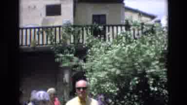 Spain (1972): A View Of The City Life Near A Popular Landmark