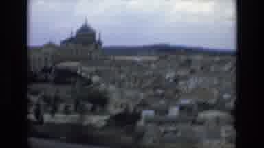 Spain (1972): View From A Road Overlooking A City And Then A Field And River