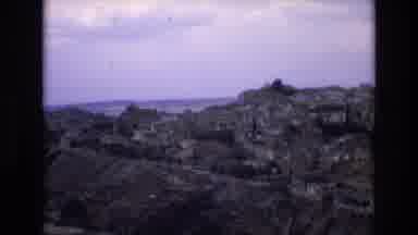 Spain (1972): Mountaintop Scenery Courtyard With People Looking At Statue