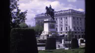 Spain (1972): Monument To Philip Iv Of Spain In The Center Of Plaza De Oriente And