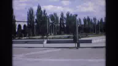 Spain (1972): Busy City In Summer Pedestrians Walking Cars Driving Transit To