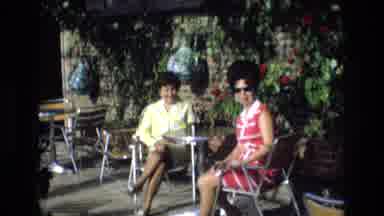 Spain (1972): Two Middle-Aged Women Sit Outside A Cafe On Holiday