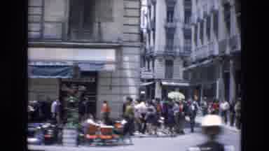Spain (1972): Busy City Streets During The Day
