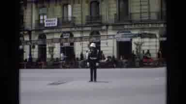 Spain (1972): Traffic Guard In Urban City