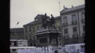 Spain (1972): Train Going By A Monument