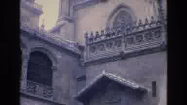 Spain (1972): Gothic Castle And Courtyard With Vines And Ferns