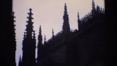 Spain (1972): Tall Trees And Spires Encircle The Gray Stone Castle