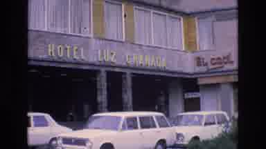 Spain (1972): Cars Parked In Front Of A Hotel Luz Granada