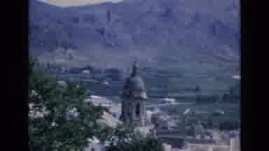 Spain (1972): A Church Sits Among A Cluster Of Buildings In A Mountain Valley