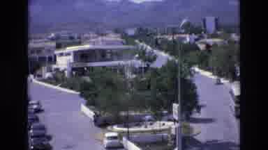 Spain (1972): Hotel Swimming Pool Street Trees Cars Beautiful