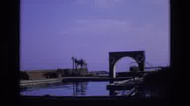 Spain (1972): Interesting Structure Next To The Boat Dock