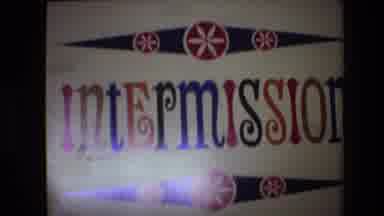 Spain-1972: Vintage Home Video Of An Intermission Sign For A Slide Show Or Film