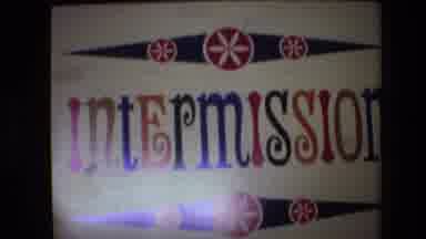Spain (1972): A Very Colorful With Large Letters Intermission Handmade Sign