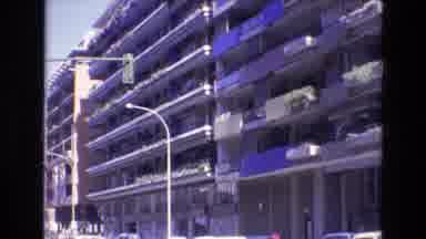 Spain (1972): Exterior Of Large Multiple Story Building With Balconies