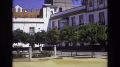 Spain (1972): Front Of White Building And Trees