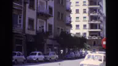 Spain (1972): View From A Busy Crosswalk During The Day