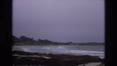 Central Coast California USA (1973): Waves Hitting The Seashore