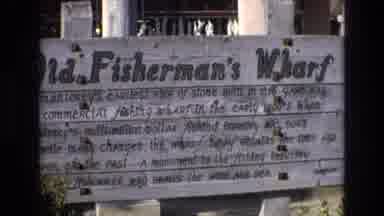 Central Coast California USA (1973): Old Fisherman's Wharf