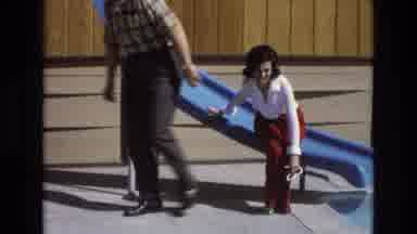 Central Coast California USA (1973): A Man And A Woman Was Sitting Down On A