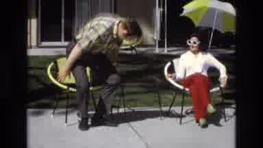 Central Coast California USA (1973): Peacock Bird Free Roaming Zoo Grounds Showing
