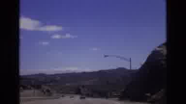 Colorado USA (1973): Western United States Highway Along Mountain Range And Small