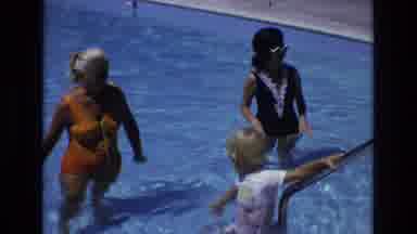 Colorado USA (1973): Swimming Tourist Walking